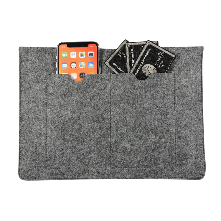 Felt Liner Bag Computer Bag Notebook Protective Cover For 12 inch(Black) - 12.1 inch by PMC TechLife | Online Shopping South Africa | PMC TechLife | Buy Now Pay Later Mobicred