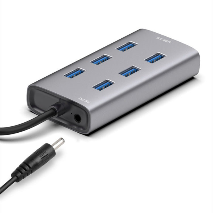 Multiport Metal Enclosure Docking Station HUB with 7 USB 3.0 Ports - USB 3.0 HUB by PMC Jewellery | Online Shopping South Africa | PMC Jewellery | Buy Now Pay Later Mobicred