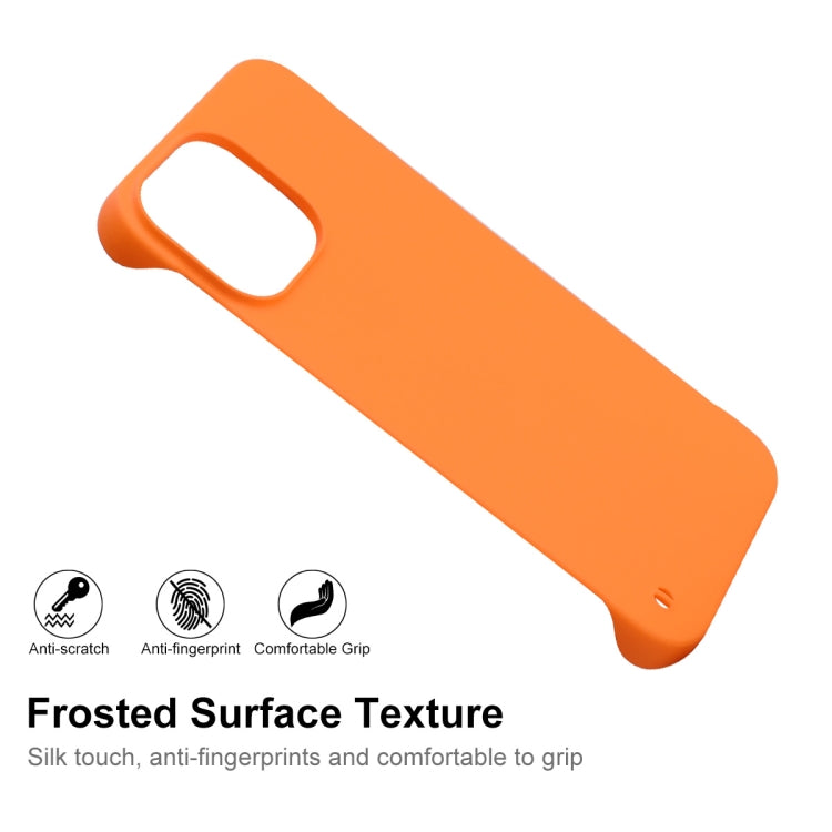 For iPhone 13 mini ENKAY Matte Frameless PC Phone Case (Orange) - iPhone 13 mini Cases by ENKAY | Online Shopping South Africa | PMC Jewellery | Buy Now Pay Later Mobicred