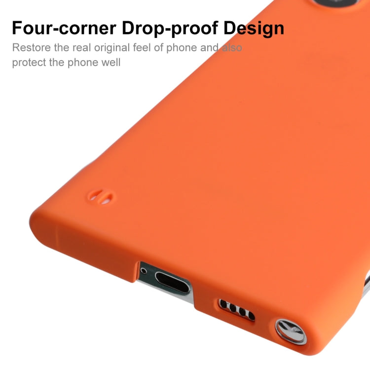 For Samsung Galaxy S22 Ultra 5G ENKAY Matte Frameless Hard PC Case(Orange) - Galaxy S22 Ultra 5G Cases by ENKAY | Online Shopping South Africa | PMC Jewellery | Buy Now Pay Later Mobicred