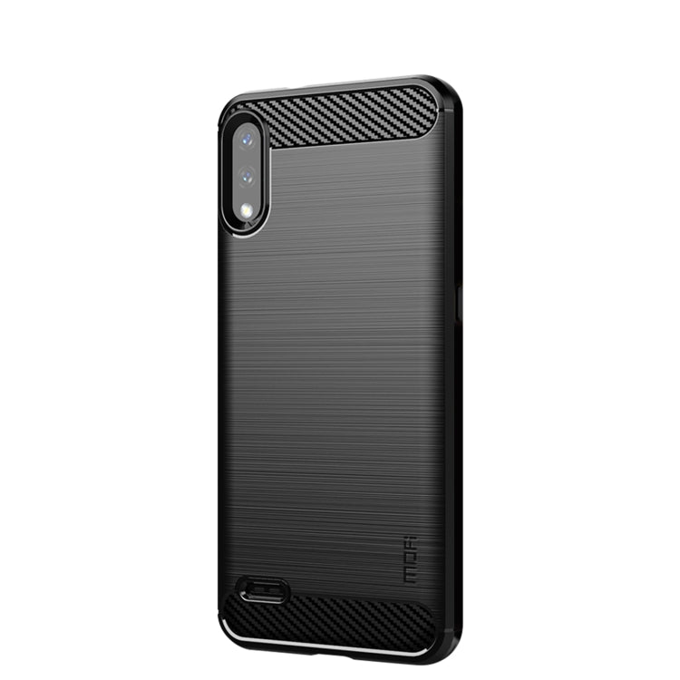 For LG K22 / K22 Plus MOFI Gentleness Brushed Carbon Fiber Soft TPU Case(Black) - LG by MOFI | Online Shopping South Africa | PMC Jewellery | Buy Now Pay Later Mobicred