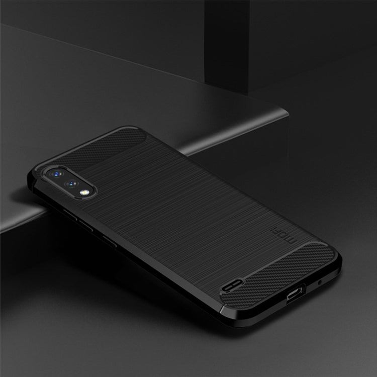 For LG K22 / K22 Plus MOFI Gentleness Brushed Carbon Fiber Soft TPU Case(Black) - LG by MOFI | Online Shopping South Africa | PMC Jewellery | Buy Now Pay Later Mobicred