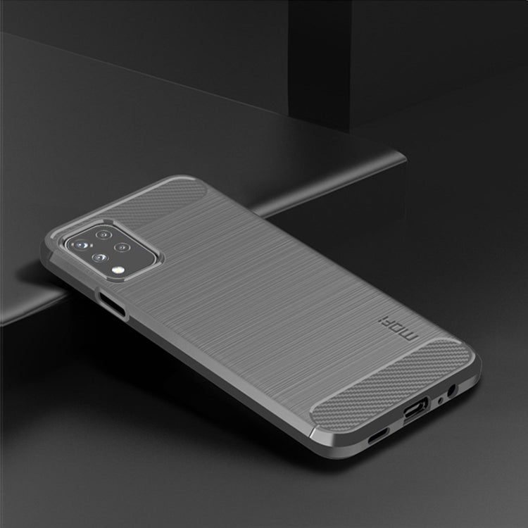 For LG K42 MOFI Gentleness Brushed Carbon Fiber Soft TPU Case(Gray) - LG by MOFI | Online Shopping South Africa | PMC Jewellery