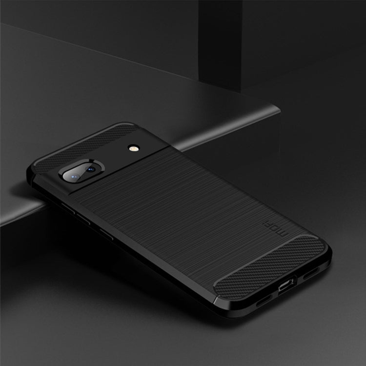 For Google Pixel 6A MOFI Gentleness Brushed Carbon Fiber Soft TPU Case(Black) - Google Cases by MOFI | Online Shopping South Africa | PMC Jewellery | Buy Now Pay Later Mobicred