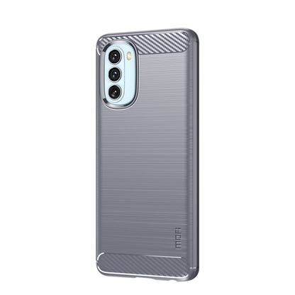 For Motorola Moto G51  5G MOFI Gentleness Brushed Carbon Fiber Soft TPU Case(Gray) - Motorola Cases by MOFI | Online Shopping South Africa | PMC Jewellery | Buy Now Pay Later Mobicred