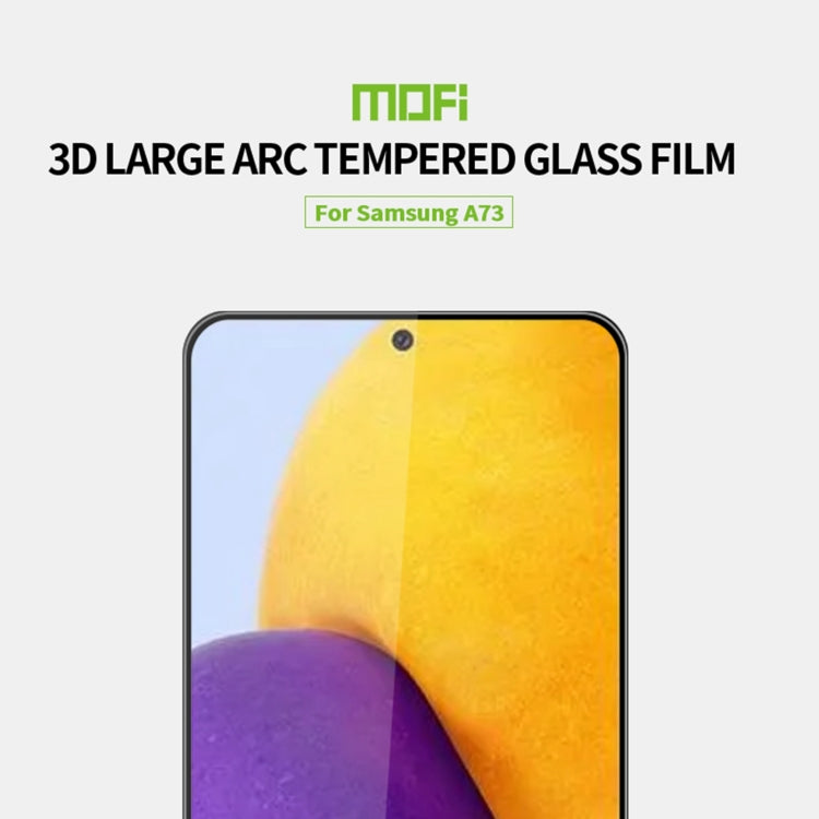 For Samsung Galaxy A73 5G MOFI 9H 3D Explosion-proof Tempered Glass Film(Black) - Galaxy Tempered Glass by MOFI | Online Shopping South Africa | PMC TechLife