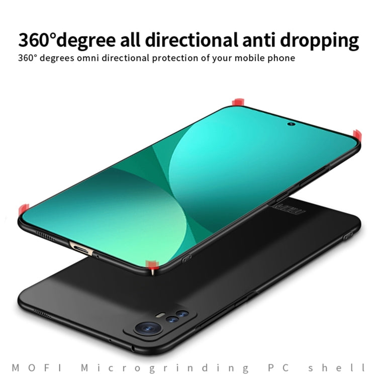 For Xiaomi 12 / 12X MOFI Frosted PC Ultra-thin Hard Phone Case(Blue) - Xiaomi Cases by MOFI | Online Shopping South Africa | PMC TechLife | Buy Now Pay Later Mobicred