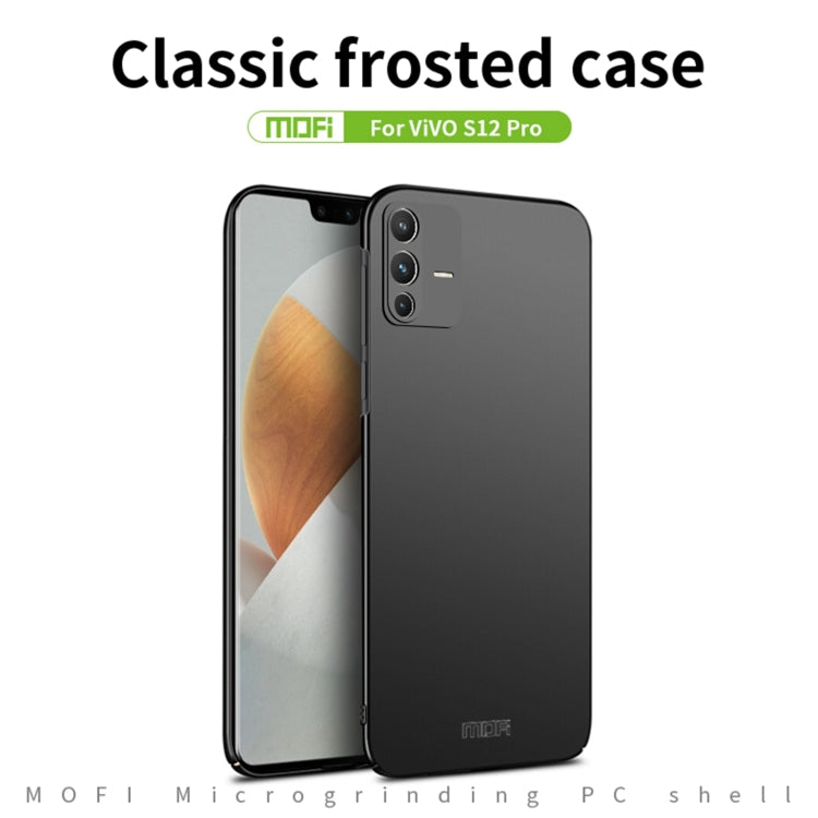 For vivo S12 Pro MOFI Frosted PC Ultra-thin Hard Phone Case(Red) - vivo Cases by MOFI | Online Shopping South Africa | PMC Jewellery