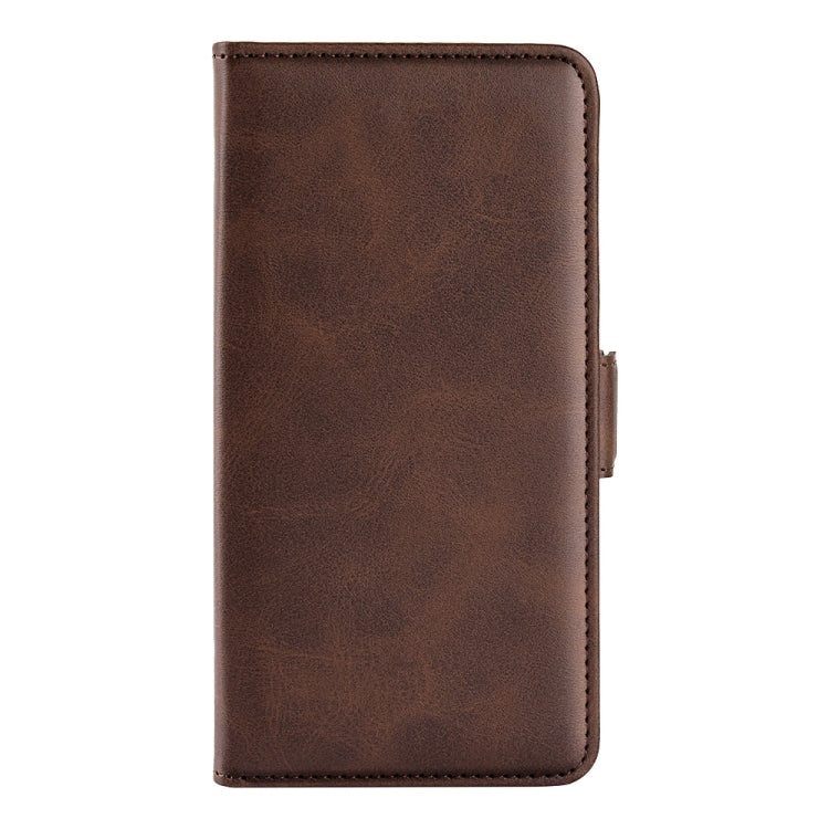 For Blackview A55 Pro Dual-side Magnetic Buckle Leather Phone Case(Brown) - More Brand by PMC TechLife | Online Shopping South Africa | PMC TechLife | Buy Now Pay Later Mobicred