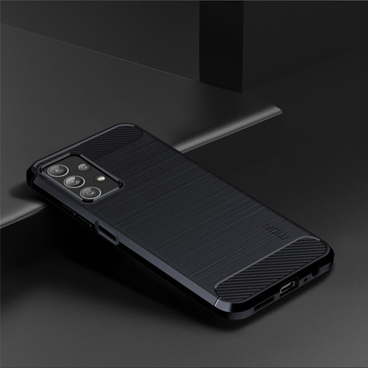 For Samsung Galaxy A23 / M23 / F23 MOFI Gentleness Series Brushed Texture Carbon Fiber Soft TPU Case(Blue) - Galaxy Phone Cases by MOFI | Online Shopping South Africa | PMC Jewellery