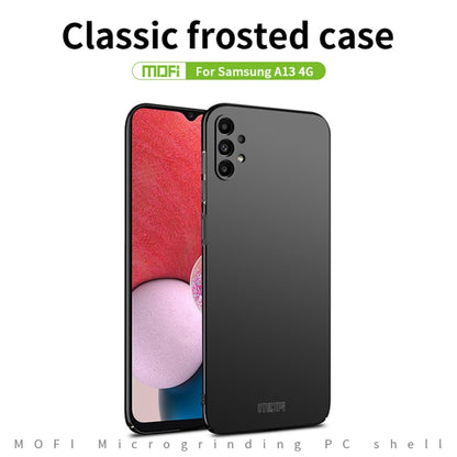 For Samsung Galaxy A13 4G MOFI Frosted PC Ultra-thin Hard Case(Blue) - Galaxy Phone Cases by MOFI | Online Shopping South Africa | PMC Jewellery