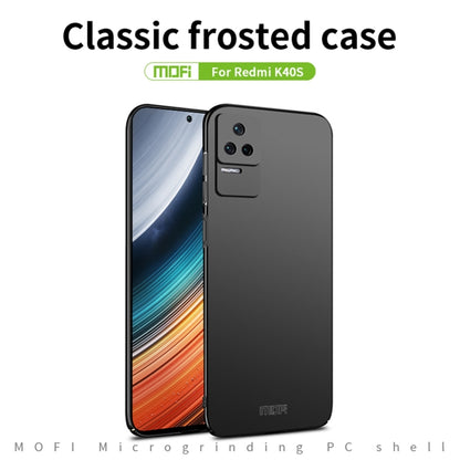 For Xiaomi Redmi K40S MOFI Frosted PC Ultra-thin Hard  Phone Case(Black) - Xiaomi Cases by MOFI | Online Shopping South Africa | PMC Jewellery