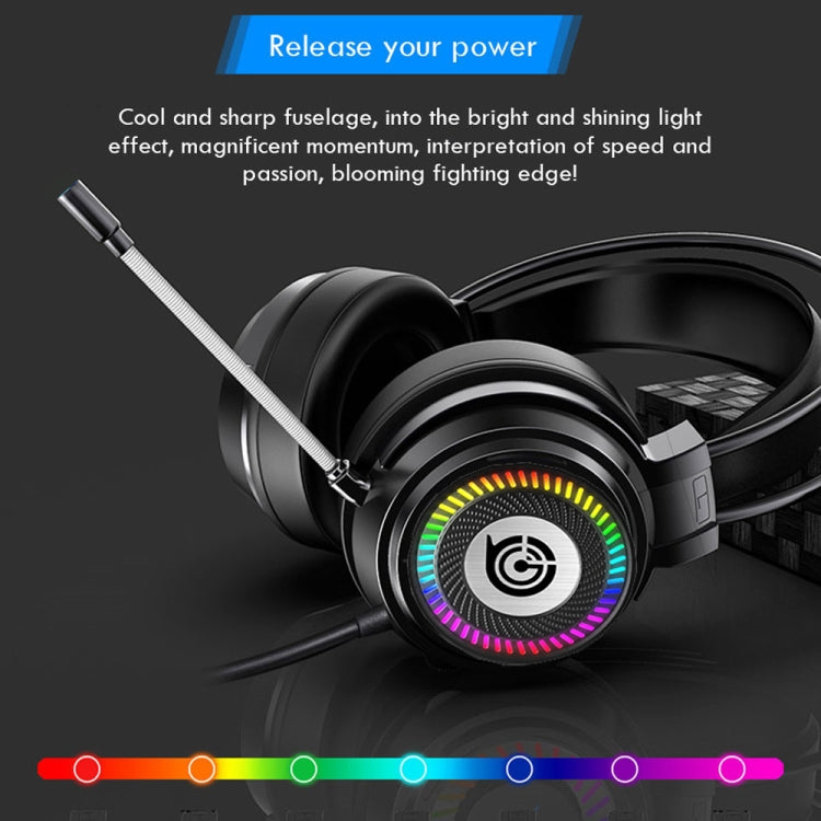 GT9 Professional LED Light Wired Gaming Headset with Mic for PC/PS4/PS5 - Multimedia Headset by PMC Jewellery | Online Shopping South Africa | PMC Jewellery | Buy Now Pay Later Mobicred