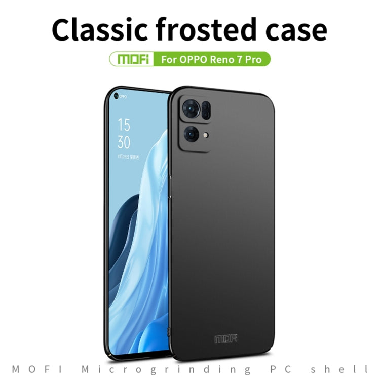 For OPPO Reno7 Pro MOFI Frosted PC Ultra-thin Hard Case(Red) - OPPO Cases by MOFI | Online Shopping South Africa | PMC Jewellery