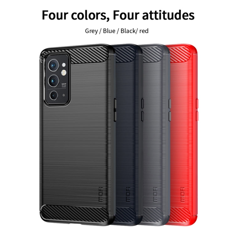 For OnePlus Nord 2T MOFI Gentleness Series Brushed Texture Carbon Fiber Soft TPU Case(Black) - OnePlus Cases by MOFI | Online Shopping South Africa | PMC Jewellery