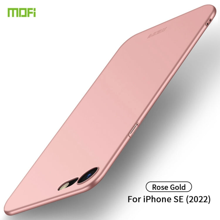 For iPhone SE 2022 / 2020 MOFI Frosted PC Ultra-thin Hard Case(Rose Gold) - iPhone SE 2022 / 2020 / 8 / 7 Cases by MOFI | Online Shopping South Africa | PMC Jewellery