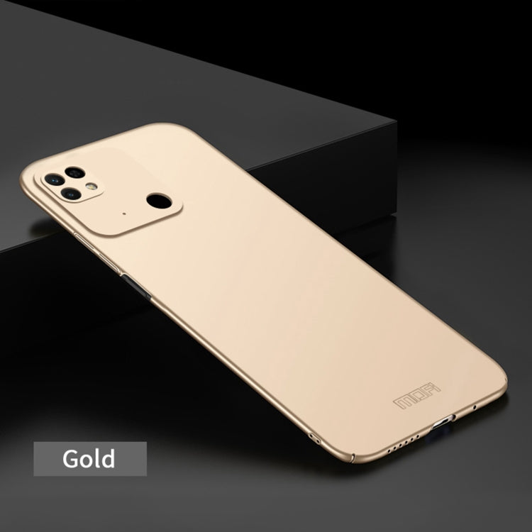 For Xiaomi Redmi 10C / Redmi 10 Power MOFI Frosted PC Ultra-thin Hard Case(Gold) - Xiaomi Cases by MOFI | Online Shopping South Africa | PMC Jewellery