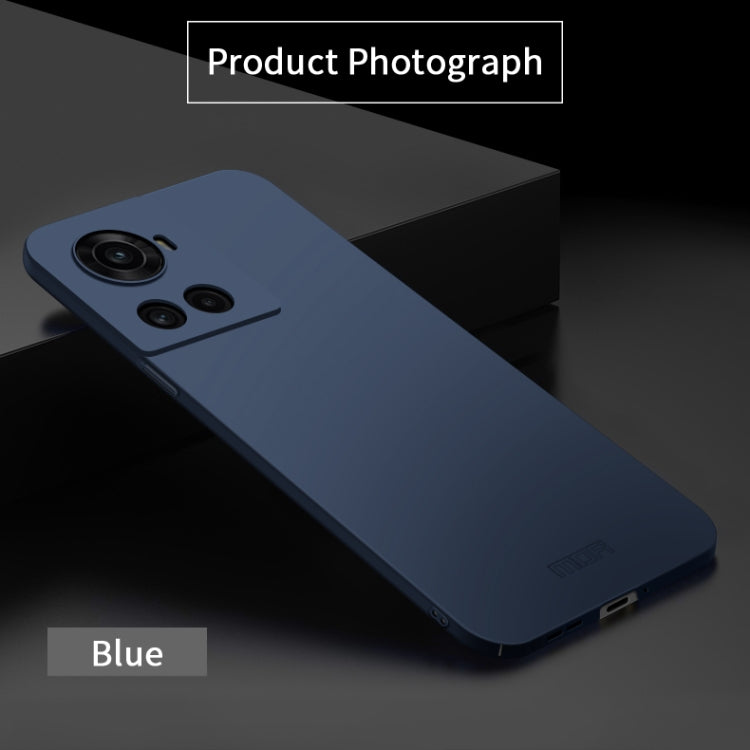 For OnePlus Ace 5G / 10R 5G MOFI Frosted PC Ultra-thin Hard Case(Blue) - OnePlus Cases by MOFI | Online Shopping South Africa | PMC TechLife | Buy Now Pay Later Mobicred