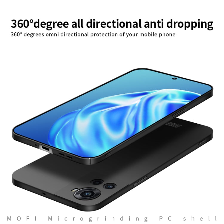 For OnePlus Ace 5G / 10R 5G MOFI Frosted PC Ultra-thin Hard Case(Blue) - OnePlus Cases by MOFI | Online Shopping South Africa | PMC TechLife | Buy Now Pay Later Mobicred