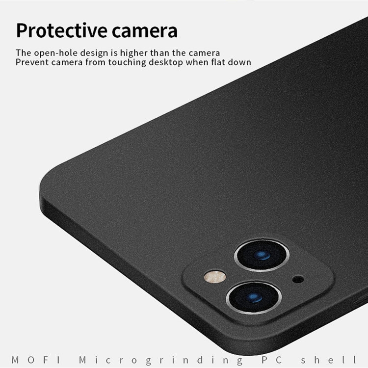 For iPhone 14 Plus  MOFI Fandun Series Frosted PC Ultra-thin Phone Case(Black) - iPhone 14 Plus Cases by MOFI | Online Shopping South Africa | PMC Jewellery