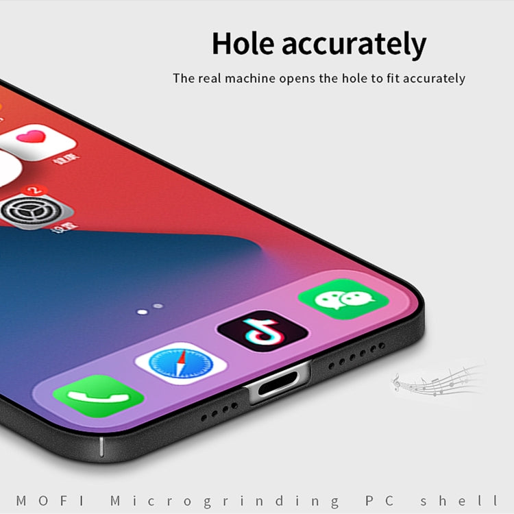 For iPhone 14 Plus  MOFI Fandun Series Frosted PC Ultra-thin Phone Case(Blue) - free shipping - PMC TechLife - Order now!