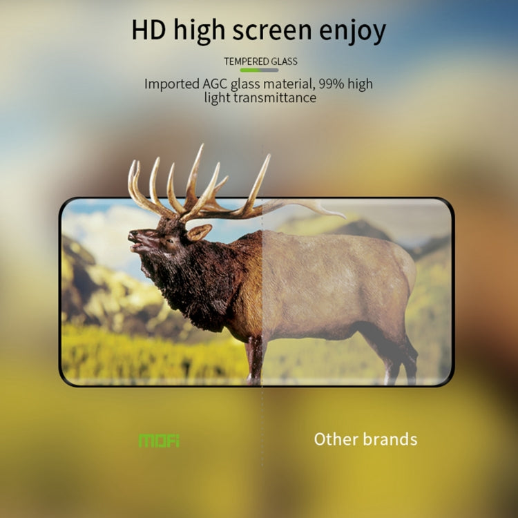 For Honor 70 MOFI 9H 3D Hot Bending Tempered Glass Film(Black) - Honor Tempered Glass by MOFI | Online Shopping South Africa | PMC TechLife