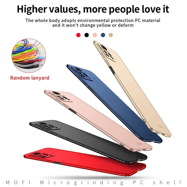 For Xiaomi Redmi Note 11E Pro MOFI Frosted PC Ultra-thin Hard Case(Black) - Xiaomi Cases by MOFI | Online Shopping South Africa | PMC TechLife | Buy Now Pay Later Mobicred