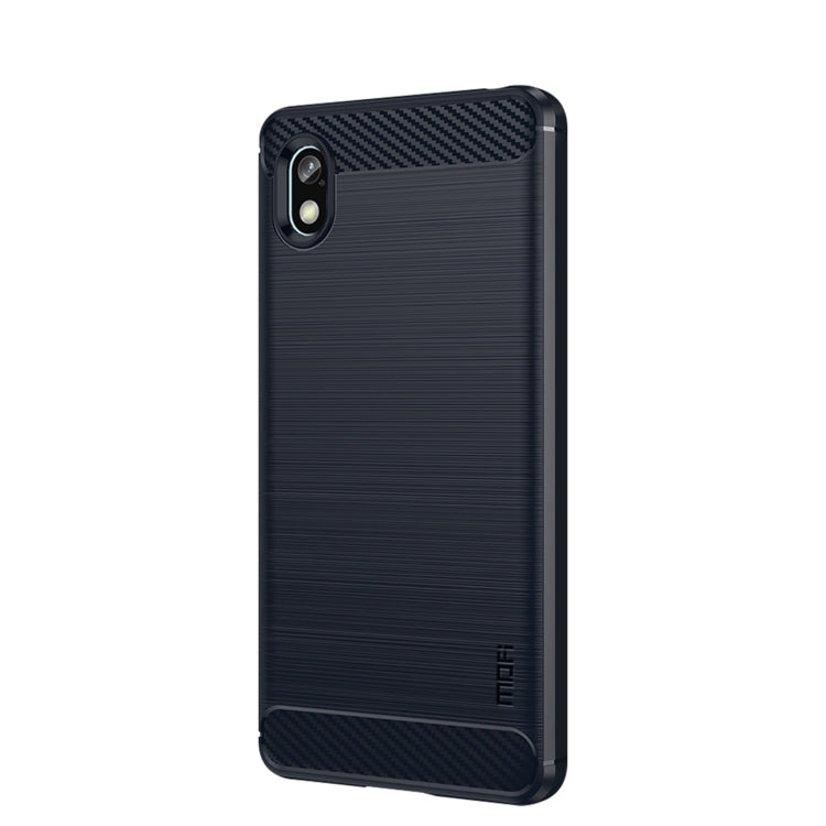 For Sony Xperia Ace 3 MOFI Gentleness Brushed Carbon Fiber Soft TPU Case(Blue) - Sony Cases by MOFI | Online Shopping South Africa | PMC TechLife | Buy Now Pay Later Mobicred