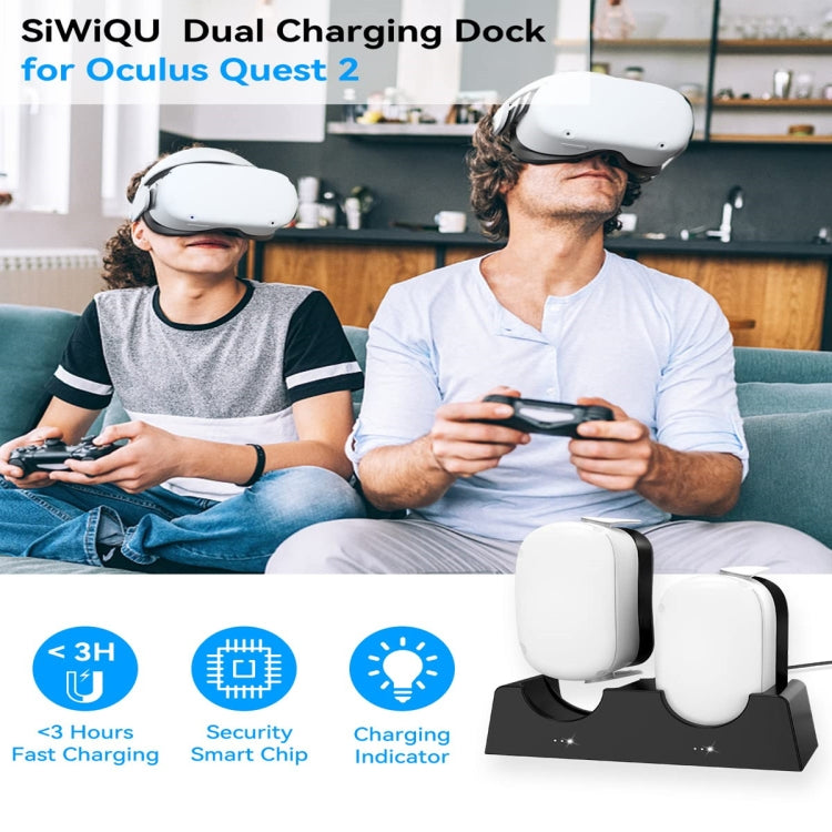 For Oculus Quest 2 VR Charging Stand VR Accessories Host Storage Bracket Double Charging Stand - free shipping - PMC Jewellery - Order now!