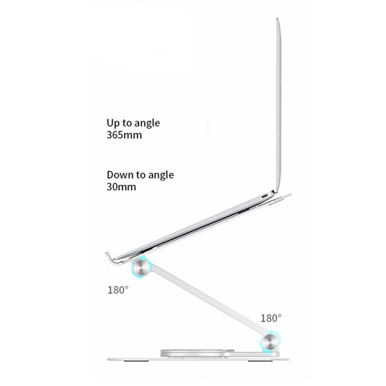 BONERUY L02 Laptop Stand 360 Degrees Rotating Dissipation Heat Aluminum Alloly Holder - Laptop Stand by BONERUY | Online Shopping South Africa | PMC Jewellery | Buy Now Pay Later Mobicred