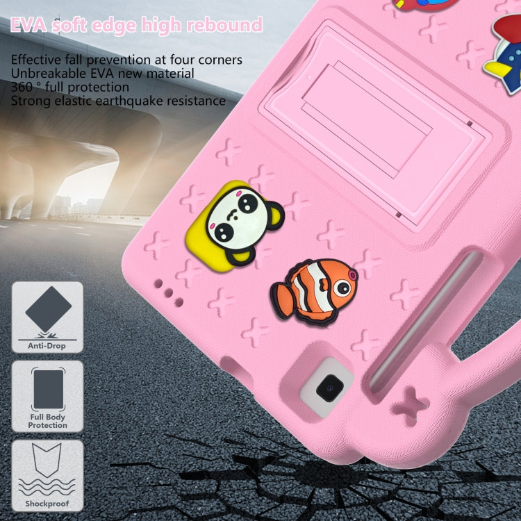 For Huawei MediaPad M3 Lite 8.0 Handle Kickstand Children EVA Shockproof Tablet Case(Pink) - Huawei by PMC Jewellery | Online Shopping South Africa | PMC Jewellery