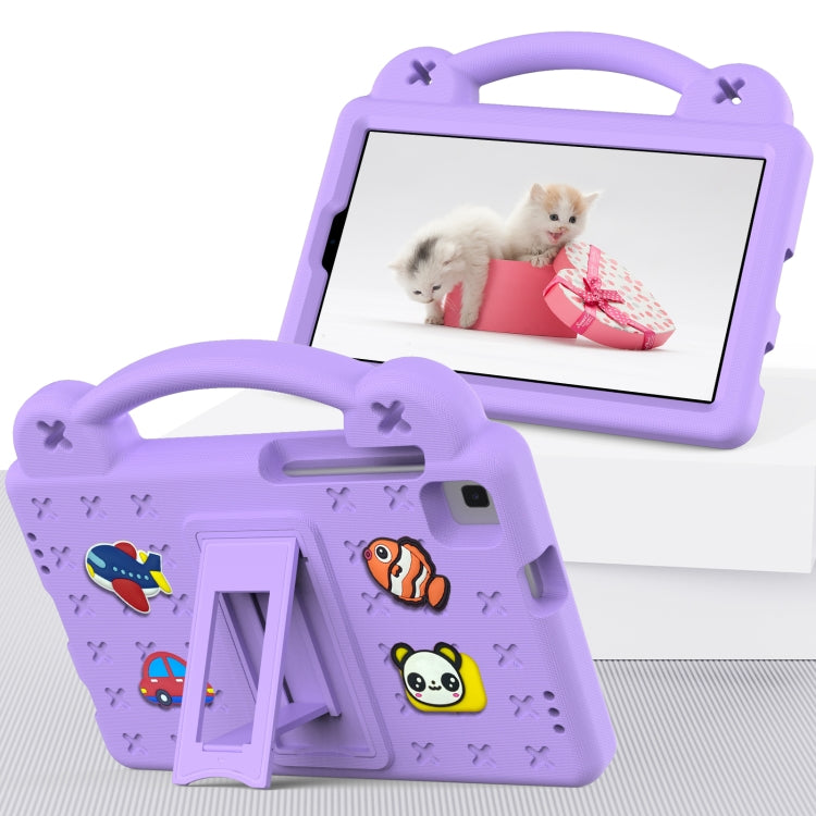 For Huawei MediaPad M5 8.4 Handle Kickstand Children EVA Shockproof Tablet Case(Light Purple) - Huawei by PMC Jewellery | Online Shopping South Africa | PMC Jewellery