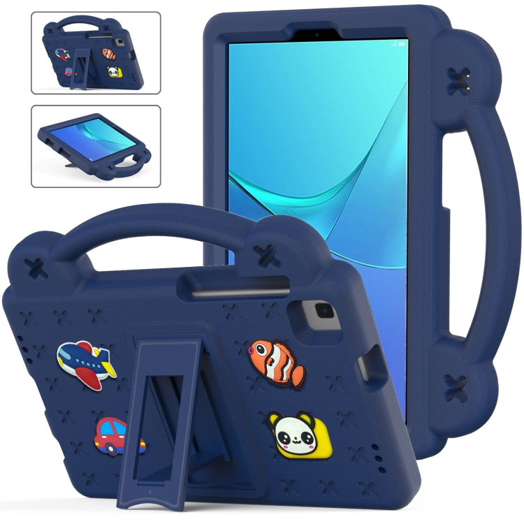 For Huawei MediaPad M5 8.4 Handle Kickstand Children EVA Shockproof Tablet Case(Navy Blue) - Huawei by PMC TechLife | Online Shopping South Africa | PMC TechLife | Buy Now Pay Later Mobicred