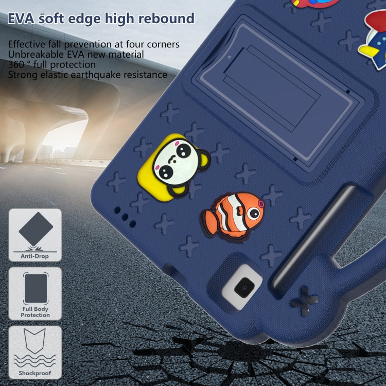 For Huawei MediaPad M5 8.4 Handle Kickstand Children EVA Shockproof Tablet Case(Navy Blue) - Huawei by PMC TechLife | Online Shopping South Africa | PMC TechLife | Buy Now Pay Later Mobicred