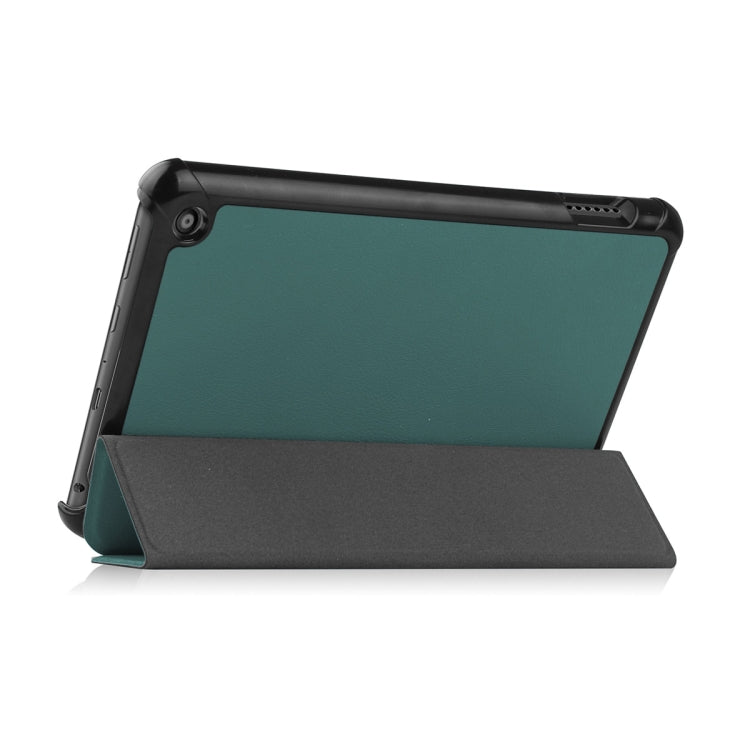For Amazon Fire 7 12th 2022 ENKAY Smart Leather Tablet Case(Light Blue) - Amazon by ENKAY | Online Shopping South Africa | PMC TechLife | Buy Now Pay Later Mobicred