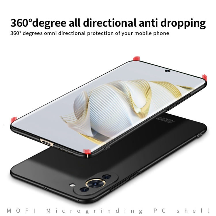 For Huawei Nova 10 Pro MOFI Frosted PC Ultra-thin Hard Case(Black) - Huawei Cases by MOFI | Online Shopping South Africa | PMC TechLife | Buy Now Pay Later Mobicred