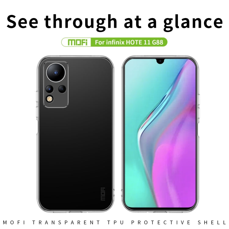 For Infinix Note 11G88 / 12G88 MOFI Ming Series Ultra-thin TPU Phone Case(Transparent) - Infinix Cases by MOFI | Online Shopping South Africa | PMC Jewellery