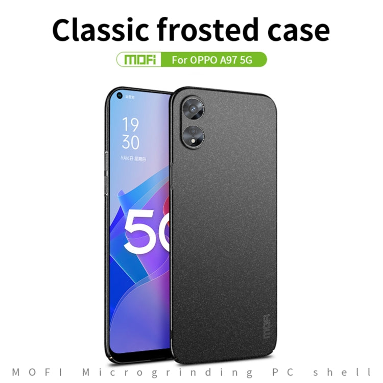For OPPO A97 5G MOFI Frosted PC Ultra-thin Hard Phone Case(Gray) - OPPO Cases by MOFI | Online Shopping South Africa | PMC TechLife