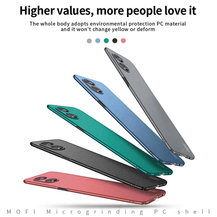 For OPPO A97 5G MOFI Frosted PC Ultra-thin Hard Phone Case(Gray) - OPPO Cases by MOFI | Online Shopping South Africa | PMC TechLife