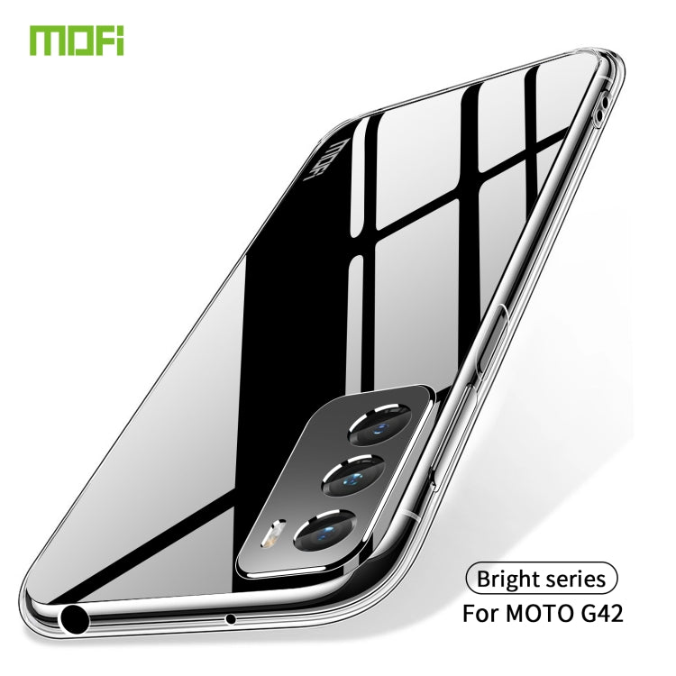 For Motorola Moto G42 MOFI Ming Series Ultra-thin TPU Phone Case(Transparent) - Motorola Cases by MOFI | Online Shopping South Africa | PMC Jewellery