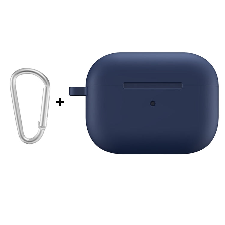 For Apple AirPods Pro 2 2022 ENKAY Thickened Silicone Protective Case with Keychain(Dark Blue) - For AirPods Pro 2 by ENKAY | Online Shopping South Africa | PMC Jewellery | Buy Now Pay Later Mobicred