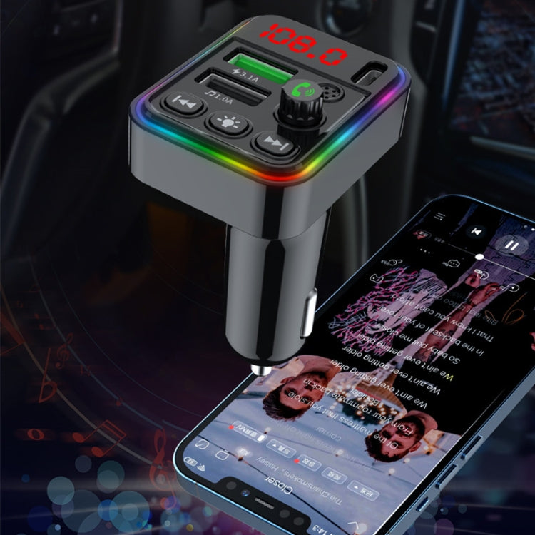 F19 Fast Charging Dual USB Blue Tooth Transmisor  Car Mp3 Player - Bluetooth Car Kits by PMC TechLife | Online Shopping South Africa | PMC TechLife | Buy Now Pay Later Mobicred