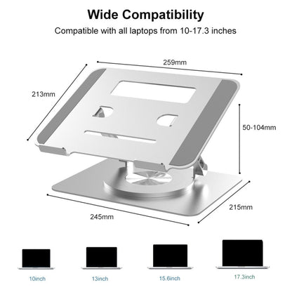 D088 Portable Aluminum 360 Degree Rotating Height Flexible Adjustable Notebook Laptop Stand - Laptop Stand by PMC Jewellery | Online Shopping South Africa | PMC Jewellery | Buy Now Pay Later Mobicred