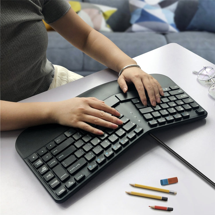 390B Ergonomic Compact Size Gaming Keyboard - Wired Keyboard by PMC Jewellery | Online Shopping South Africa | PMC Jewellery | Buy Now Pay Later Mobicred