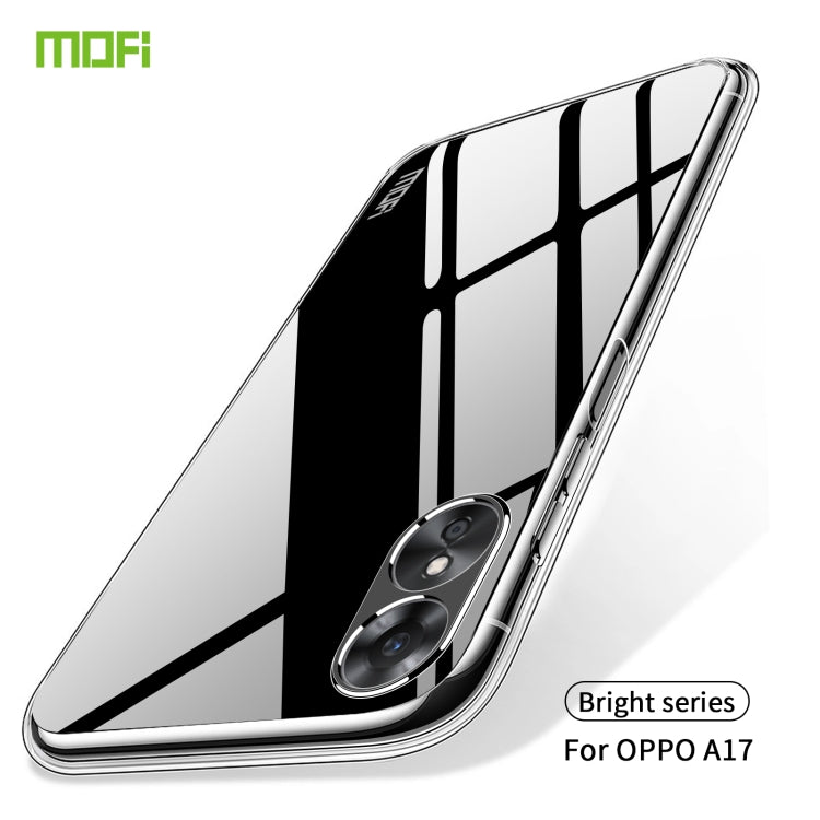 For OPPO A17 / A17K MOFI Ming Series Ultra-thin TPU Phone Case(Transparent) - OPPO Cases by MOFI | Online Shopping South Africa | PMC Jewellery