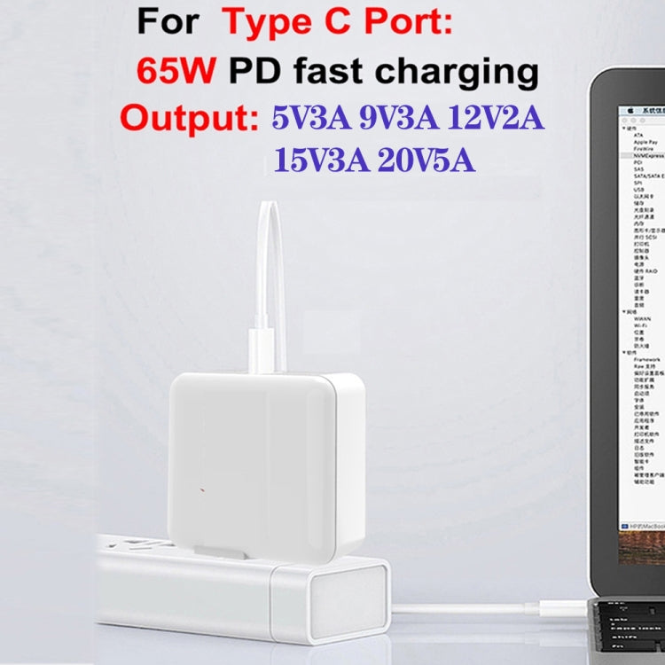 GaN 100W Dual USB + Dual USB-C/Type-C Multi Port Charger for Apple MacBook Series US Plug - Cable & Adapter by PMC Jewellery | Online Shopping South Africa | PMC Jewellery | Buy Now Pay Later Mobicred