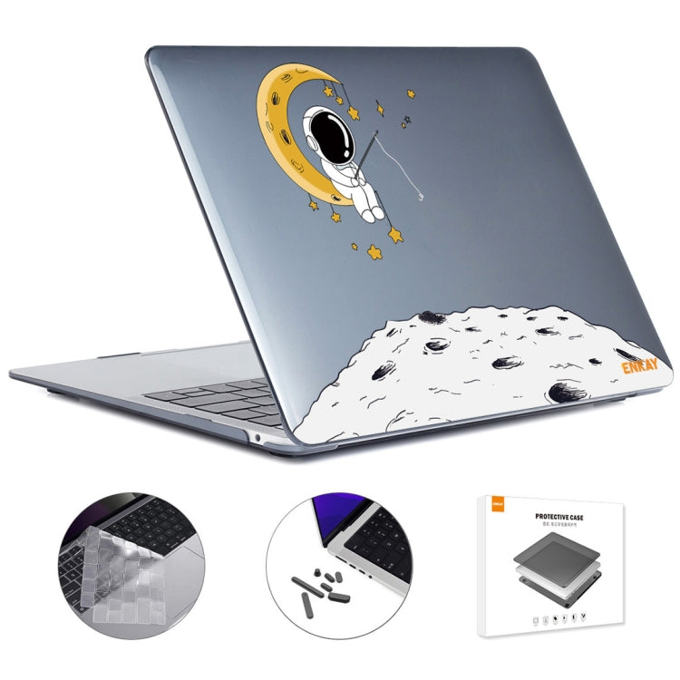 For MacBook Pro 14.2 A2442/A2779 2023 ENKAY Hat-Prince 3 in 1 Spaceman Pattern Laotop Protective Crystal Case with TPU Keyboard Film / Anti-dust Plugs, Version:EU(Spaceman No.3) - MacBook Pro Cases by ENKAY | Online Shopping South Africa | PMC Jewellery | Buy Now Pay Later Mobicred