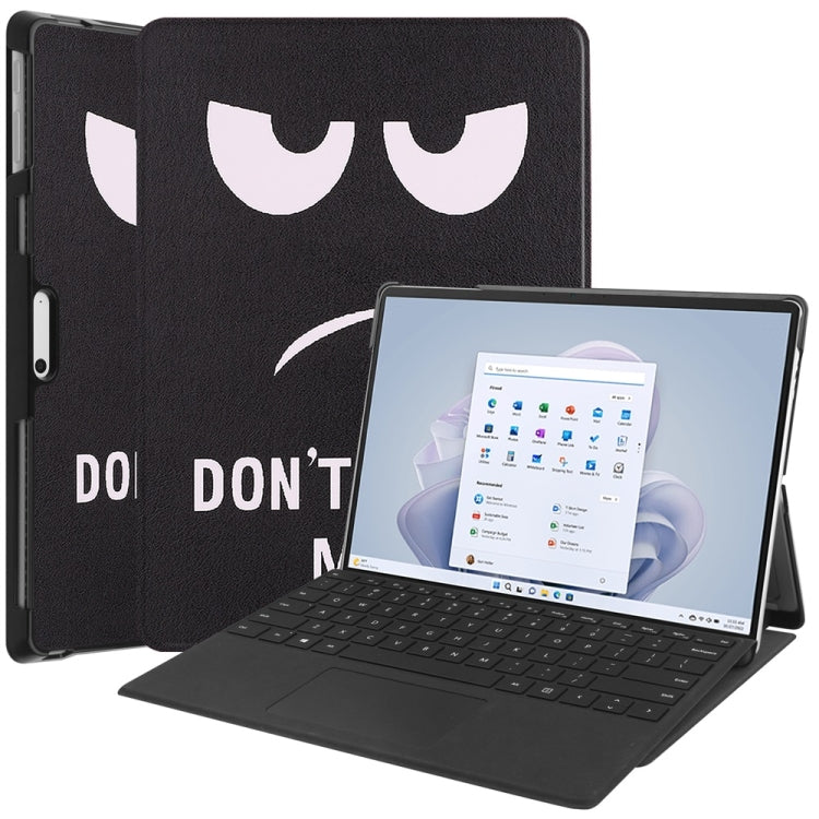 For Microsoft Surface Pro 9 JUNSUNMAY Custer Painted Stand Leather Tablet Case(Big Eye) - Microsoft by JUNSUNMAY | Online Shopping South Africa | PMC Jewellery | Buy Now Pay Later Mobicred