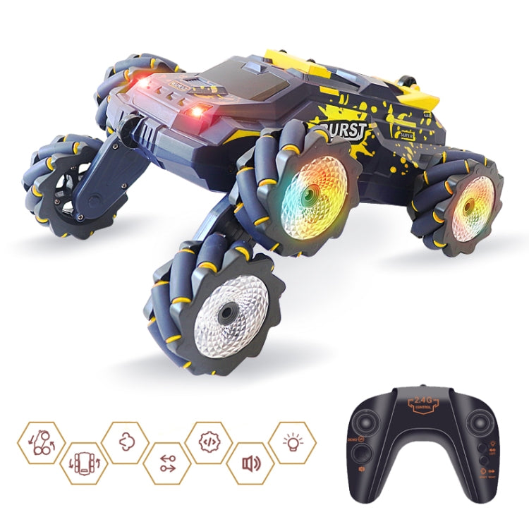 MoFun JC03P 2.4G Remote Control Six-wheeled Stunt Car, Specifications:Single RC(Yellow) - RC Cars by MoFun | Online Shopping South Africa | PMC Jewellery