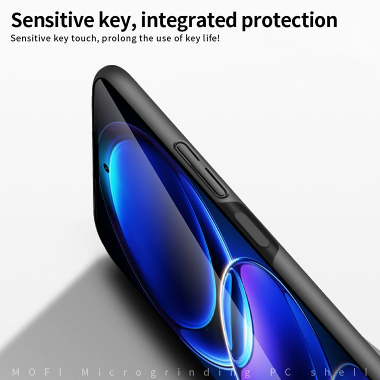 For Xiaomi Redmi Note 12 China MOFI Micro Frosted PC Ultra-thin Hard Case(Blue) - Note 12 Cases by MOFI | Online Shopping South Africa | PMC TechLife